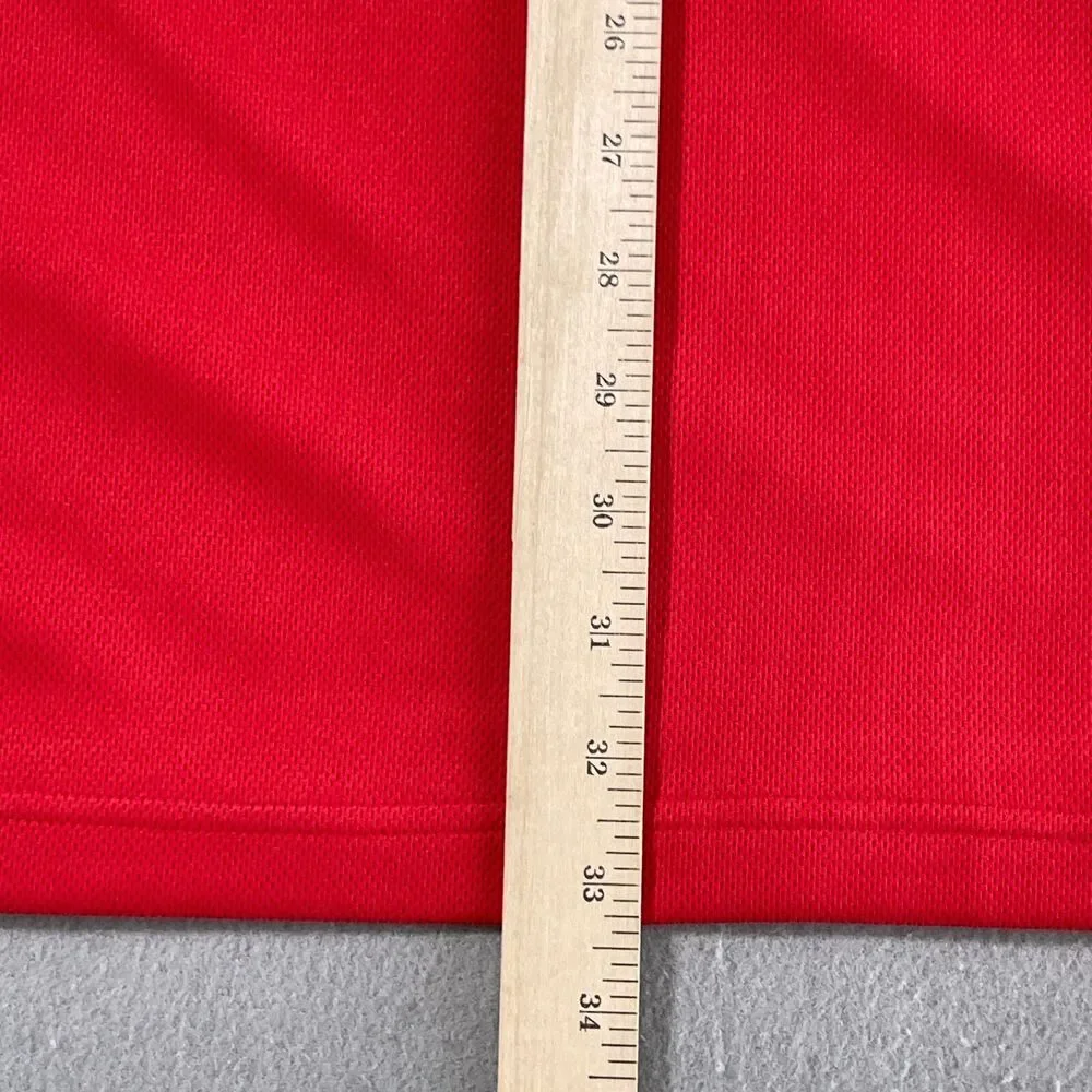VTG Louisville Cardinals Nike Polo Shirt Men XXL Red Dri-Fit‎ Football Coaches